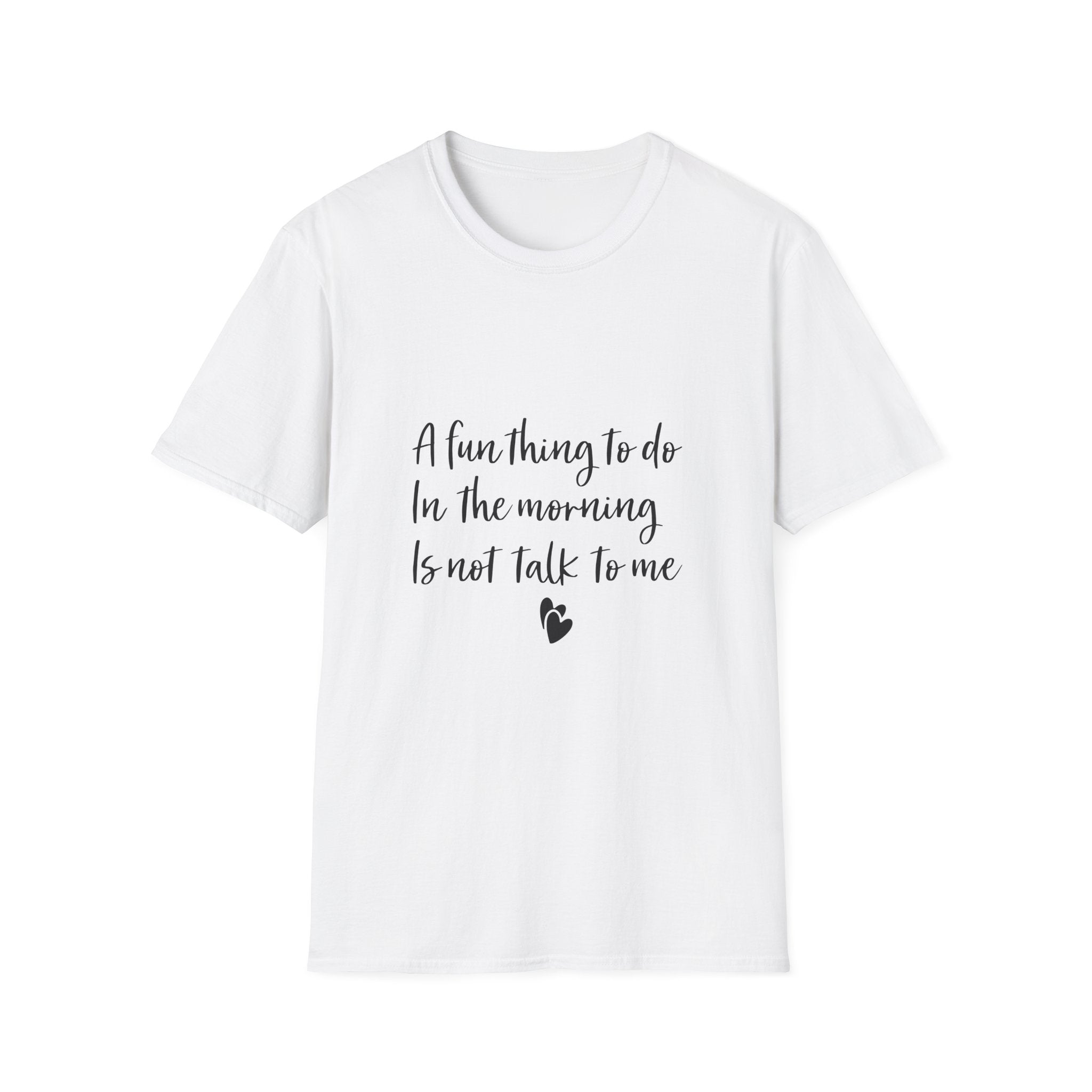Morning Mood Unisex T-Shirt, Funny Graphic Tee, Casual Wear, Gift for Coffee Lovers, Humor Shirt, Everyday Wear