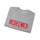Redeemed Crewneck Sweatshirt – Christian Faith Graphic Pullover (Ephesians 1:7)