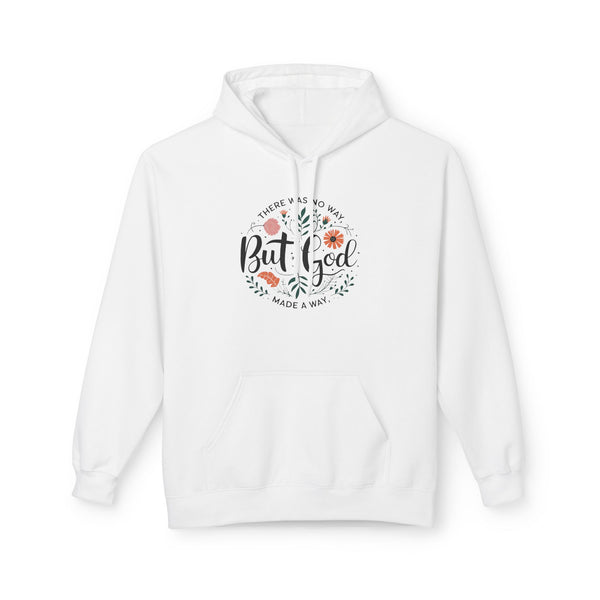 But God Floral Hoodie — Inspirational Christian Quote Sweatshirt