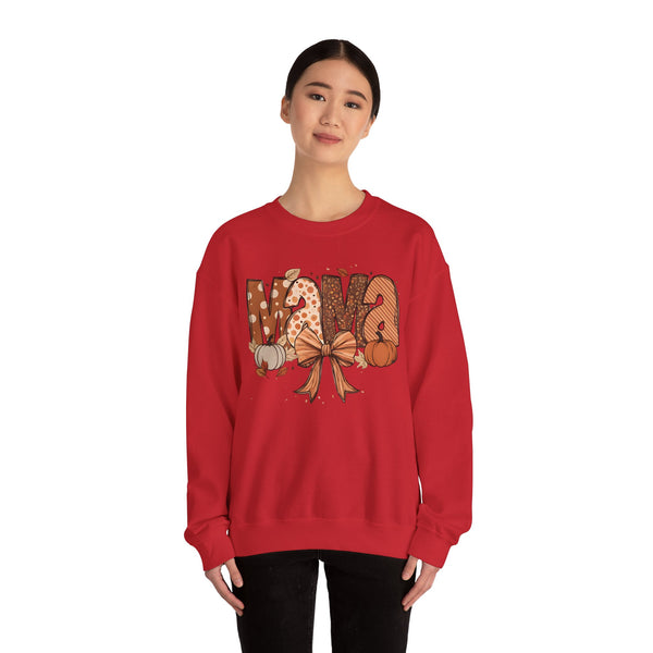 Mama Fall Pumpkin Crewneck Sweatshirt