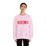 Redeemed Crewneck Sweatshirt – Christian Faith Graphic Pullover (Ephesians 1:7)