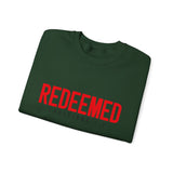 Redeemed Crewneck Sweatshirt – Christian Faith Graphic Pullover (Ephesians 1:7)