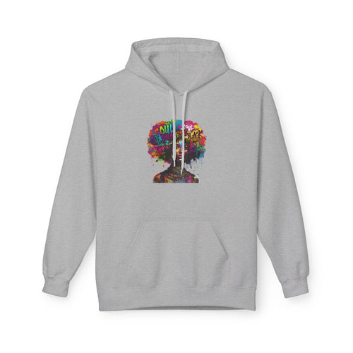 Afro Art Silhouette Hoodie — Colorful Urban Afrocentric Graphic Sweatshirt