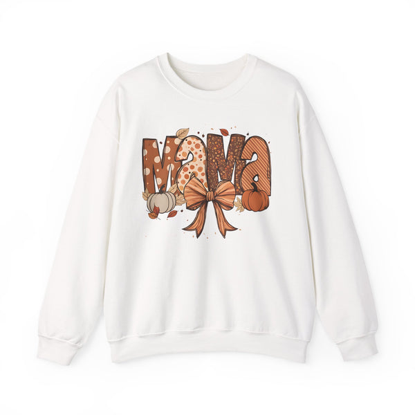 Mama Fall Pumpkin Crewneck Sweatshirt