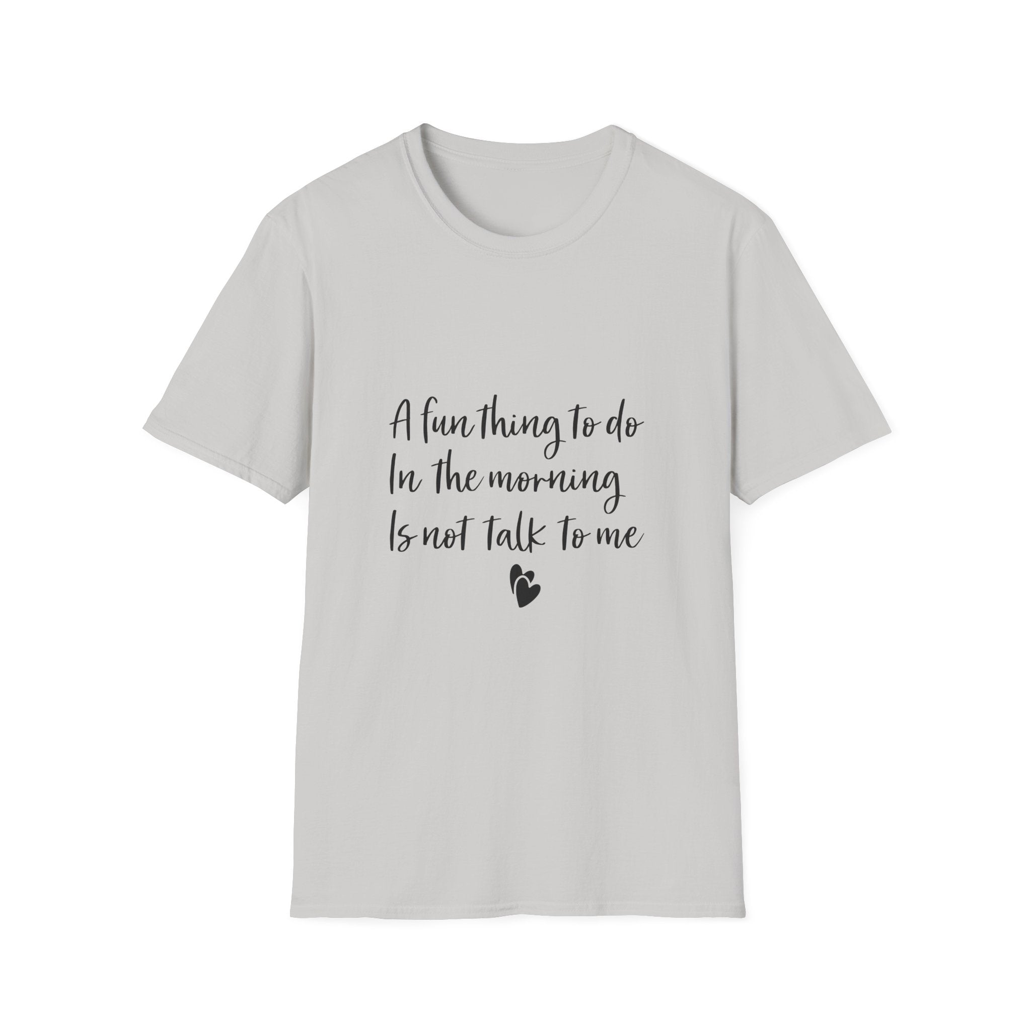 Morning Mood Unisex T-Shirt, Funny Graphic Tee, Casual Wear, Gift for Coffee Lovers, Humor Shirt, Everyday Wear
