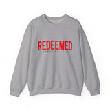 Redeemed Crewneck Sweatshirt – Christian Faith Graphic Pullover (Ephesians 1:7)