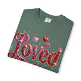 Loved John 3:16 T-Shirt — Christian Valentine Faith Tee